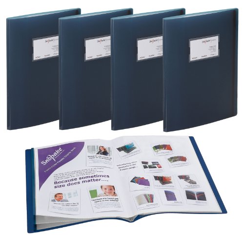 Snopake Fusion Sichtbücher, Fächer für 20 A3- oder 40 A4-Blätter, 5 Stück blau von Snopake