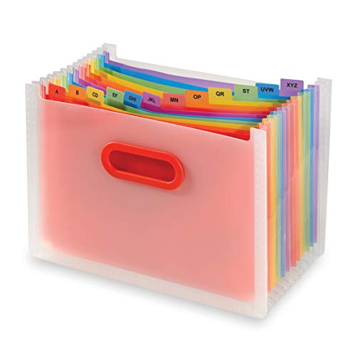 Snopake Rainbow Schreibtisch-Organizer, 13 Teile, A4, Regenbogenfarben von Snopake
