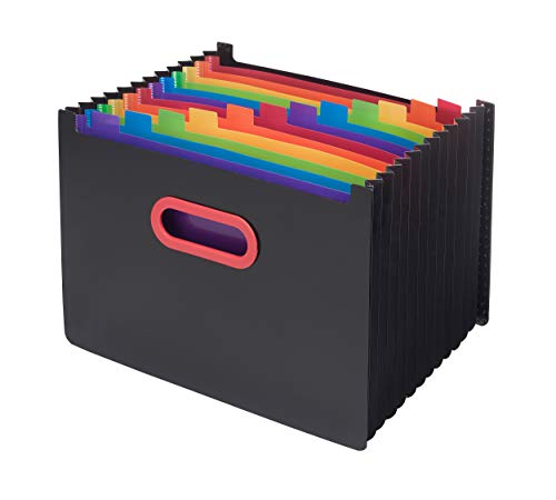 Snopake Schreibtisch-Organizer, A4, Regenbogenfarben/Schwarz 13-Part von Snopake