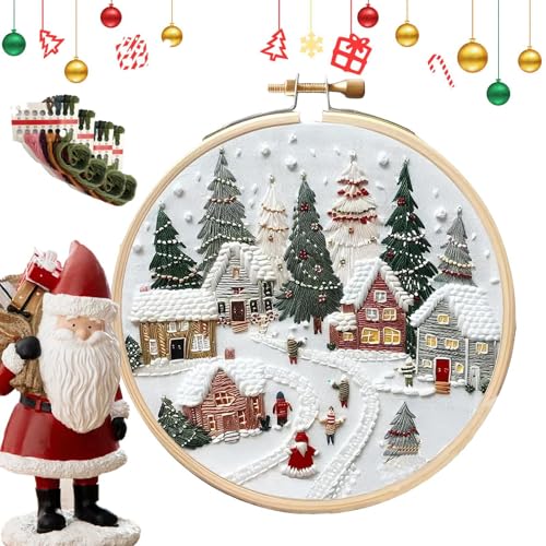 Weihnachts-Sticksets, Weihnachts-Kreuzstichset, Weihnachts-Kreuzstich, Stickmuster Weihnachten, Weihnachts-Stickset für Anfänger, einfaches Stickset für Anfänger, Erwachsene von Snsengg