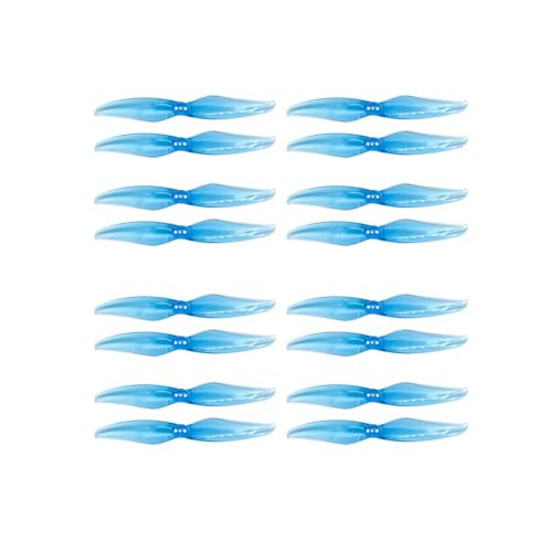 SoKOIUU ERSATZTEIL 8 Paar kompatible 4024 2-Blatt-PC-Propeller 1,5 mm 3-Loch-Propeller, kompatibel mit 1408-1506-Motoren, geeignet Fits FPV-Renndrohnen(Blue) von SoKOIUU