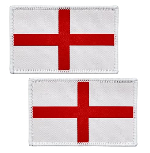 SoKoot Bestickte Aufnäher mit Englander-Flaggen, England-Flaggen, Militär-Flaggen, taktischer Klettverschluss (2 Stück) von SoKoot