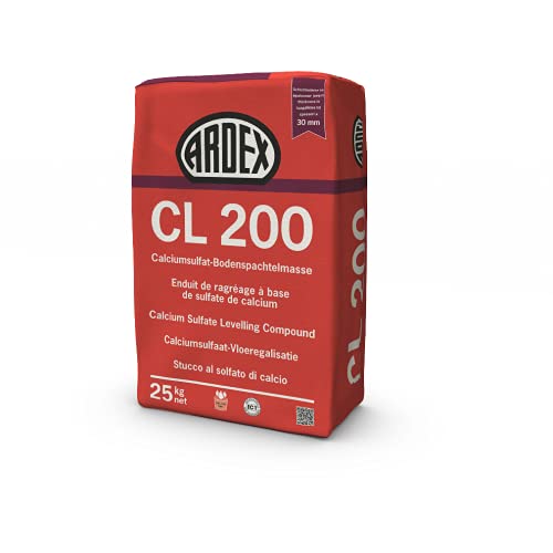 ARDEX CL 200 Objekt-Spachtelmasse zum Ausgleichen und Nivellieren/Calciumsulfat-Spachtel für Boden / 25 kg von SoPo