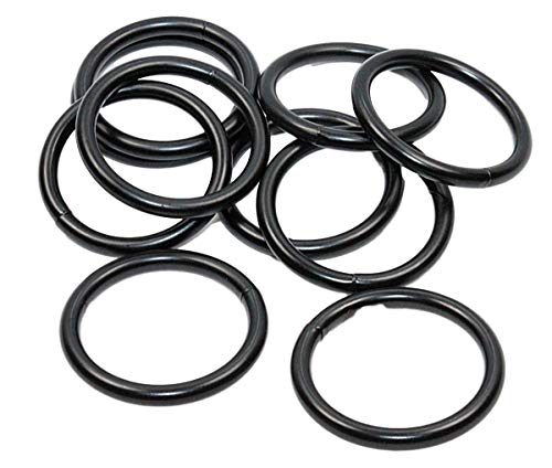 10x O-Ringe, Rundringe schwarz. 25mm durchlassbreite. Nähen,Hobby,Basteln von SoSt-Shop