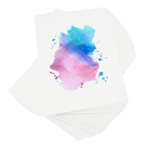 Aquarellpapier,Papier A4,60 Watercolor Paper,Zeichenblock,Aquarell,Malblock,Postkarten Blanko,Dickes Papier 300g Blätter Drucken,Aquarellblock,Zeichenpapier,Aquarell Skizzenbuch,Watercolor Sketchbook von Sociaooil