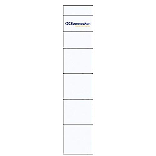 Soennecken Einsteckrückenschild 3348 30x190mm weiß 10 St,./Pack. von Soennecken