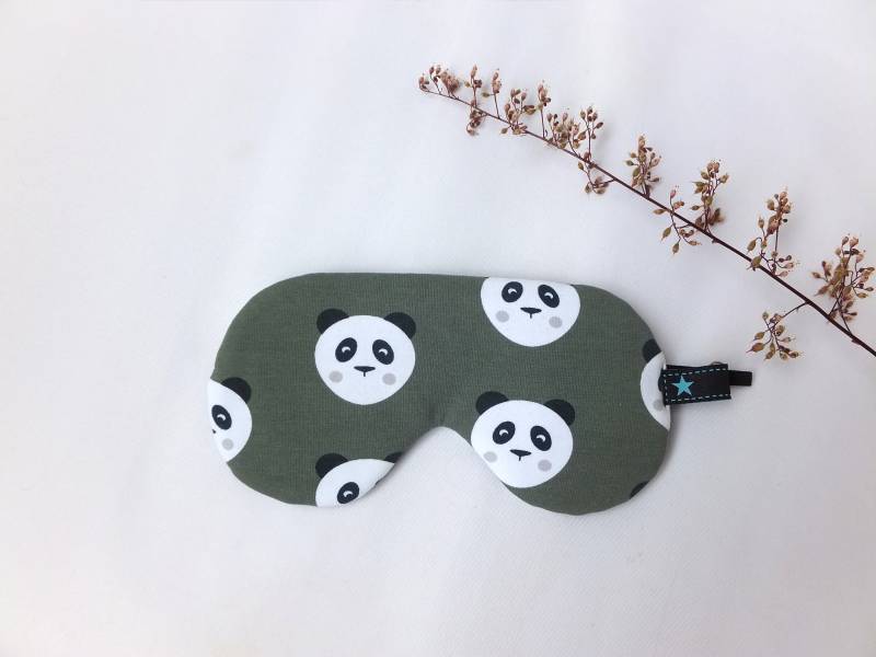 Schlafmaske Verstellbar, Schlaf Brille Panda Für Große, Gesichtsmaske Baumwolle von Sofeinsein