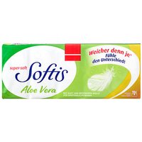 Softis Taschentücher Aloe Vera 4-lagig weiß, 15x 9 Tücher von Softis