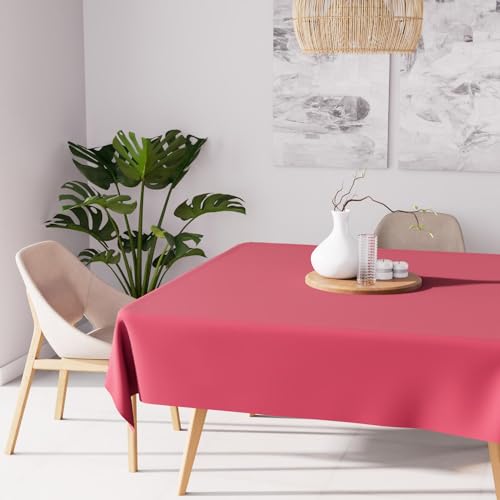 Soleil d'ocre Nappe, Rose, 140 x 140 cm von Soleil d'ocre