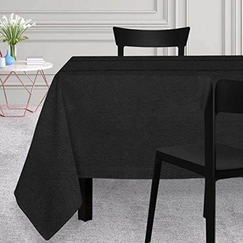 Soleil d'ocre Nappe, Schwarz, 150 x 250 cm von Soleil d'ocre