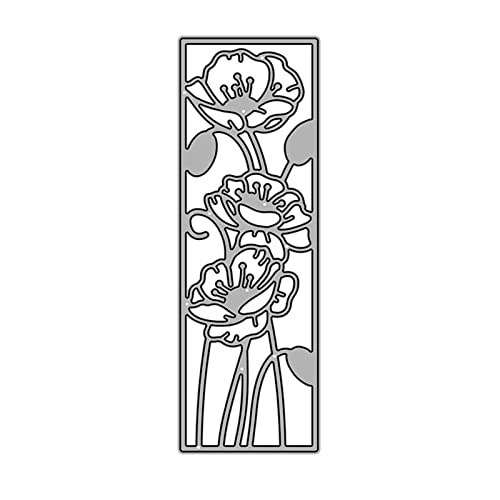 Somerway 4 Set Stanzschablonen, Metall-Stanzschablonen-Sets, schöne Blumen, Stanzformen für Kartenherstellung, DIY, Scrapbooking, Fotoalbum, dekorative Papierkarte B von Somerway