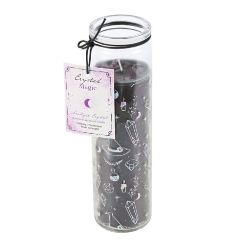 Jasmin-Duftkerze mit Amethyst-Kristallen, 7-Stunden-Brenndauer, Kristall-Hexen-Design, veganes Paraffinwachs, mystisches Dekor für spirituelle Energie, umweltfreundliche Kerze für Kristall- und Jasmin-Duftkerze mit Amethyst-Kristallen, 7-Stunden-Brenndauer, Kristall-Hexen-Design, veganes Paraffinwachs, mystisches Dekor für spirituelle Energie, umweltfreundliche Kerze für Kristall- und von Something Different Wholesale