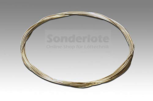 Messing Löten, Messing farbgleich Hartlöten, Silberlot Silberhartlot Silberlotdraht 30% Ag Abm. 1,0 mm x 1.000 mm von Sonderlote