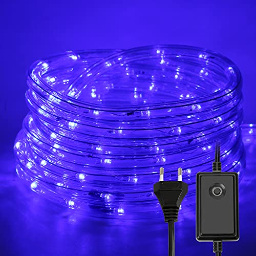 Sonnewelt 10M LED Lichtschlauch Außen, Lichterschlauch mit Timer & Speicherfunktion, 8 Modi und Helligkeit für Aussen Patio Deko Party Hochzeit (Blau, 240 LEDs) von Sonnewelt