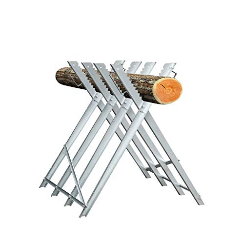 Sonnewelt Sägebock für Säge Sägegestell zusammenfaltbar ,150kg Belastbarkeit Holzsägebock für Kettensäge , Holzsägebock Mobile Kettensägebock (80x80x81cm) von Sonnewelt