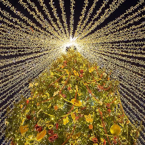 Sonnewelt lichterkette außen 200m 1000LEDs lichterketten aussen mit Stecker fairy lights innen Lichtervorhang für Party Weihnachten Hochzeit Beleuchtung Zimmer Halloween Garten Deko Warmweiß von Sonnewelt