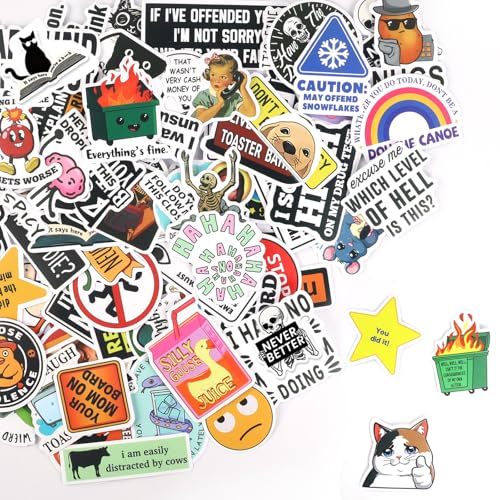 100 Stück Lustige Sticker,Wasserfeste Vinyl Decals,Graffiti-Aufkleber,Graffiti Anime Aufkleber Set,Für Skateboard,Snowboard,Gepäck Ideal,Laptop 100 Stück Lustige Sticker,Wasserfeste Vinyl Decals,Graffiti-Aufkleber,Graffiti Anime Aufkleber Set,Für Skateboard,Snowboard,Gepäck Ideal,Laptop von Sophisticate