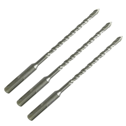 3 Stück SDS Bohrer Set 6mm x 160mm - Betonbohrer und Steinbohrer mit 4 Hartmetall Schneiden, für Hammerbohrungen in Beton, Naturstein und Ziegelmauer von SopwMap