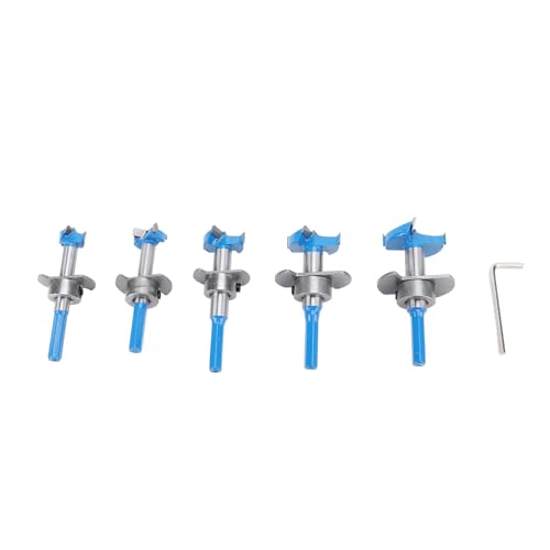 Hex Shank Boring Bits, Carbid Tipp Bohrbohrer Set mit 7 Mm Sechskantschatz für Holzbearbeitungstür Installation Hex Shank Boring Bits, Carbid Tipp Bohrbohrer Set mit 7 Mm Sechskantschatz für Holzbearbeitungstür Installation von Sorandy