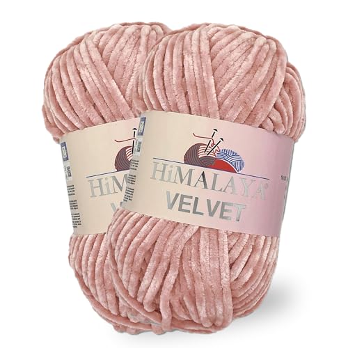 Himalaya Samt-Chenille-Garn, 1 Knäuel, 100 g, 120 m, luxuriöse Chenille, weiche Samtwolle für Zubehör, Kleidung, Decken, Amigurumi, 90049 von Sorenta