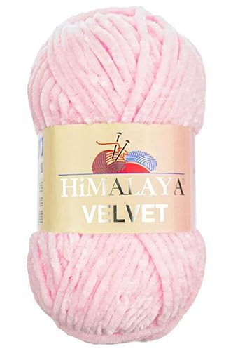 Himalaya Velvet Chenille Garn 1 Knäuel 100g, 120m Luxuriöse Chenille Weiche Samtwolle für Zubehör Kleidung Decken Amigurumi 90003 von Sorenta