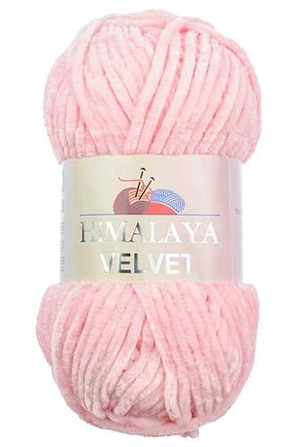 Himalaya Velvet Chenille Garn 1 Knäuel 100g, 120m Luxuriöse Chenille Weiche Samtwolle für Zubehör Kleidung Decken Amigurumi 90019 von Sorenta