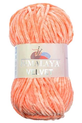 Himalaya Velvet Chenille Garn 1 Knäuel 100g, 120m Luxuriöse Chenille Weiche Samtwolle für Zubehör Kleidung Decken Amigurumi 90023 von Sorenta