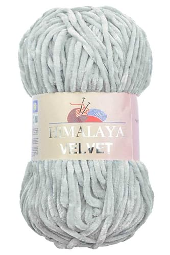 Himalaya Velvet Chenille Garn 1 Knäuel 100g, 120m Luxuriöse Chenille Weiche Samtwolle für Zubehör Kleidung Decken Amigurumi 90025 von Sorenta