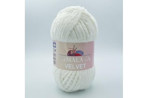 Himalaya Velvet Chenille Garn 1 Knäuel 100g, 120m Luxuriöse Chenille Weiche Samtwolle für Zubehör Kleidung Decken Amigurumi 90063 von Sorenta