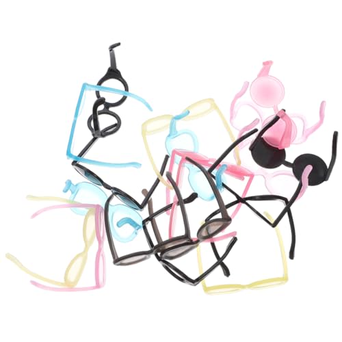 Sosoport 60 Stück Mini-Brillenspielzeug realistisch Zubehör Kleid Puppe winzige Brille Miniaturbrille dekorative Gläser für Plastik Zufällige Farbe Sosoport 60 Stück Mini-Brillenspielzeug realistisch Zubehör Kleid Puppe winzige Brille Miniaturbrille dekorative Gläser für Plastik Zufällige Farbe von Sosoport