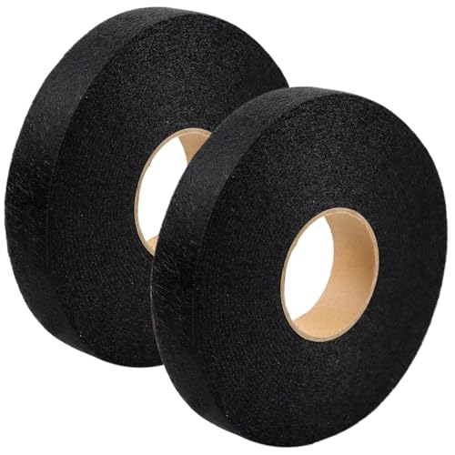 2 Rollen Eisen auf Semming Tape, 1 Zoll x 70 Meter Stoff verschmelzen Saumklebeband kein Nähen kein Eisenklebeband Klebebandkleber Wundernetz für Vorhang, Hosen, Kleidung, Eisen auf Semming Tape von SouiWuzi