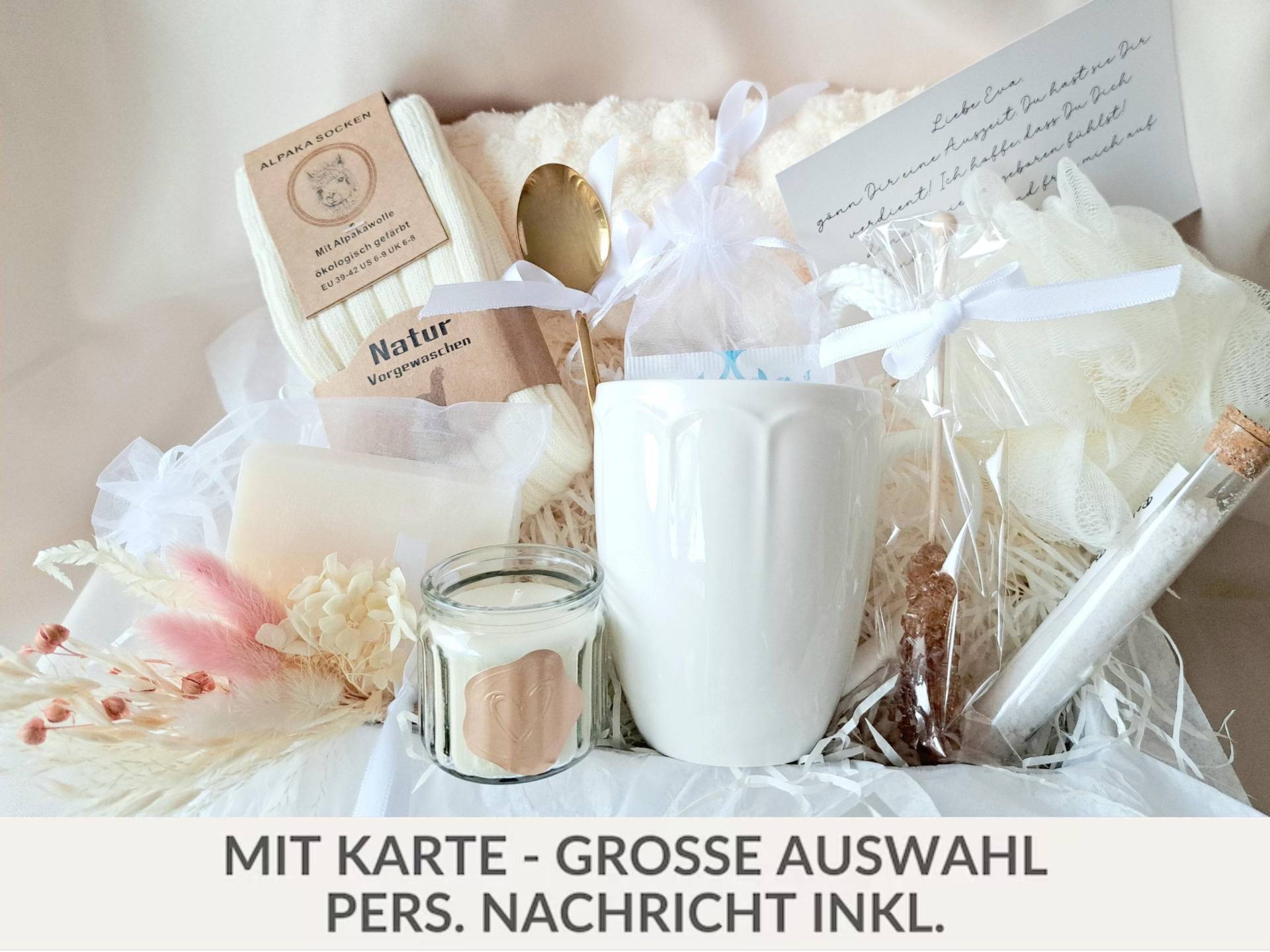 Glück Ist Eine Mama Wie Dich Zu Haben Geschenkbox Dankeschön Geschenk Für Schwester Freundin Personalisiertes Entspannung von SoulgoodiesDesigns