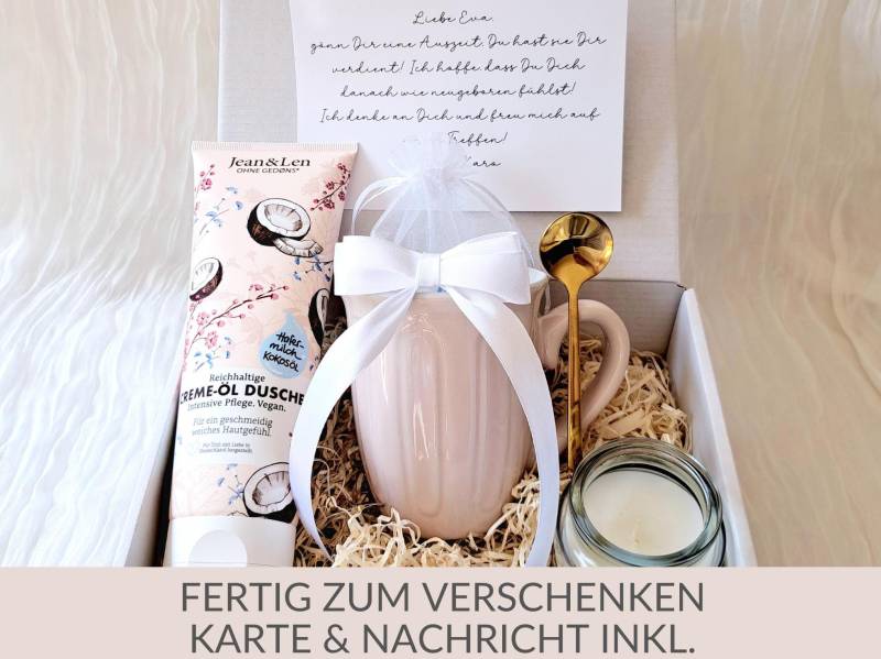 Relax Box Personalisiert Geschenk Für Freundin Entspannung Metime Personalisierte Karte Geburtstag Mama Schwester Frau von SoulgoodiesDesigns