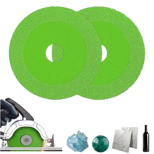 Klyzor Glass Cutting Disc,Thin Saw BladeWheel Glass Ceramic Cutting for Angle Grinder,Diamond Cutting Wheels,Angle Grinder Circular ​Saw Ceramic Tile Cutting Blade (2) von Soumiey