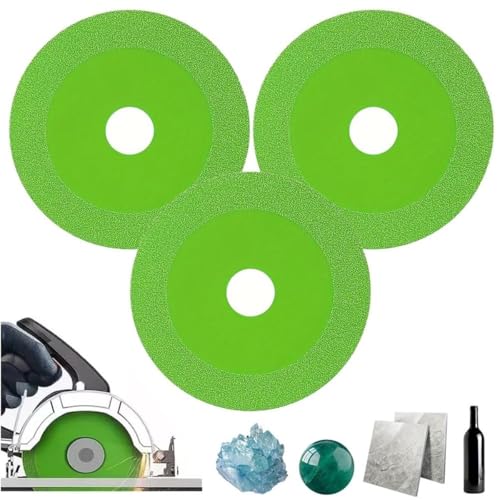 Klyzor Glass Cutting Disc,Thin Saw BladeWheel Glass Ceramic Cutting for Angle Grinder,Diamond Cutting Wheels,Angle Grinder Circular ​Saw Ceramic Tile Cutting Blade (3) von Soumiey