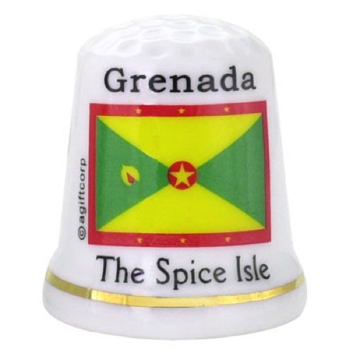 Grenada Karibik Flagge Pearl Souvenir Collectible Fingerhut AGC von Souvenir Destiny