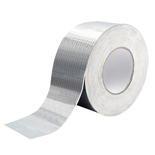 Souvik Klebeband Wasserdicht, Butylband 5 cm (B) x 5 m (L) Bitumenband Selbstklebend, Dachrinnen Reparaturband, Aluminiumfolie zum Abdichten und Befestigen von Löchern, Rohren, Dächern und Wohnmobilen von Souvik