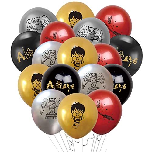 Magische Zauberer-Luftballons, Harry-Geburtstagsparty-Dekorationen, Motto-Party-Ballons für Zauberer-Schul-Fans, Geburtstagsparty-Gastgeschenke, 24 Stück von Sovanna