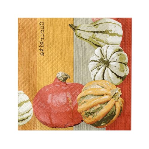 Sovie HORECA Serviette Britta - Tissue Deluxe® 4-lagig 40x40 cm - Kürbis Herbst edle Tischdeko - 50 Stück - Terrakotta von Sovie HORECA