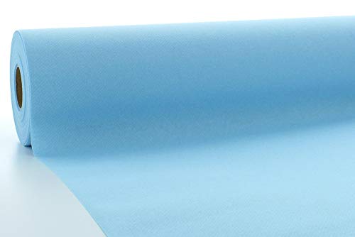 Sovie HORECA | Tischdeckenrolle | Linclass® Airlaid | 118 cm x 40 m | für Hochzeit, Geburtstag, Taufe, Kommunion | Made in Germany | 1 Stück (Hellblau) von Sovie HORECA