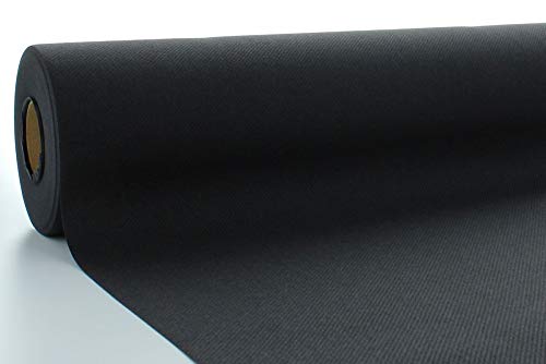 Sovie HORECA | Tischdeckenrolle | Linclass® Airlaid | 80 cm x 40 m | passend für Private Feiern und Gastronomie | Made in Germany | 1 Stück (Schwarz) von Sovie HORECA