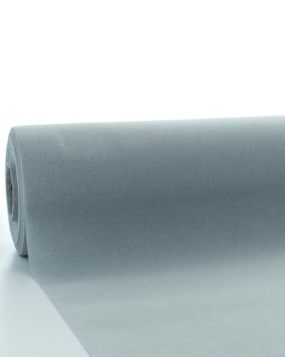 Sovie HORECA Linclass Airlaid Tischdeckenrolle Grau - Tischdecke 120cm x 25m - Einfarbige Papiertischdecke Rolle - Ideal für Party & Hochzeit von Sovie HORECA