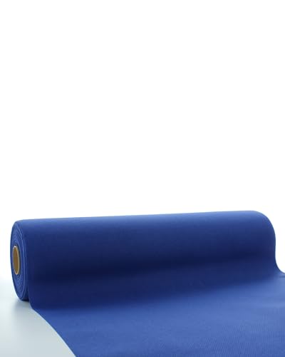 Sovie Horeca Linclass Airlaid Tischläufer Royalblau - 40cm x 24m - Einfarbiger Einmal-Tischläufer - Perforierung alle 120cm - Ideal für Dekorationen von Sovie HORECA