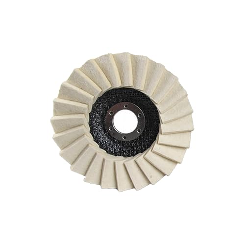 Wolle Filz Flap Polierscheibe, Wolle Polierrad Scheibe Schwabbelscheibe, Wolle Filz Flap Discs Polierscheibe, für Metall, Marmor Stein, Schmuck, Möbel Auto Wachs (1pc) von Sovtay