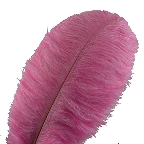 Sowder 10pcs Strauß-Federn 12-14inch (30-35cm) für Haupthochzeits-Dekoration (Rosa) von Sowder