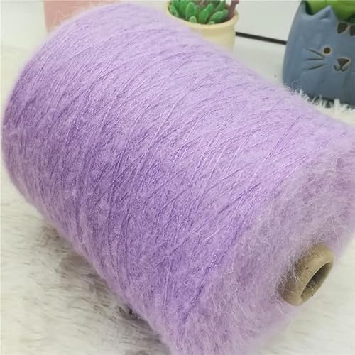 500 g Mohair-Garn zum Stricken dünnes glänzendes Häkelgarn Wolle Lana Strickgarn Plüsch Puffy Fluff Line Faden Schal Pullover 13S von Sozy