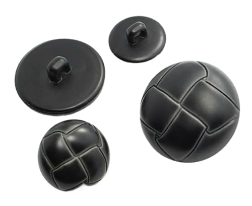 Kunststoffknöpfe, Kunstlederknöpfe, Schwarz, 20mm-10 Stk Kunststoffknöpfe, Kunstlederknöpfe, Schwarz, 20mm-10 Stk von SpaRcz