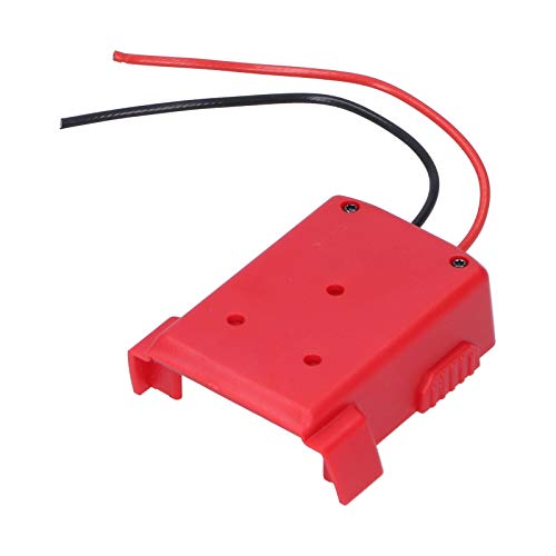 18V M18 XC18, Milwaukee Batterieadapter mit Robustem ABS-Material, Glänzender Außenseite und Stabiler Struktur für Power Mount-Anschluss, Rot von Spacnana