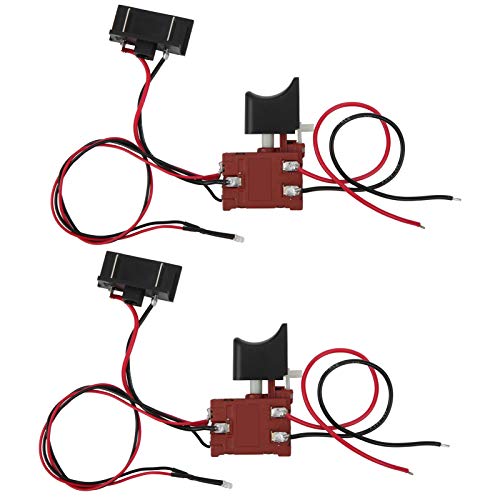 2 Stück Stufenloser Drehzahlregulierungs-Sägeschalter für Lithium-Elektro-Säbelsäge von Spacnana