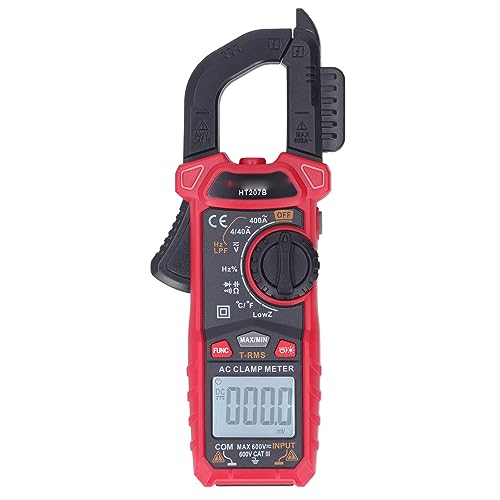 Digitales Multimeter mit Zange, Digital-Multimeter, Amperemeter, LCD-Display, Stromspannung, Widerstand, Voltmeter, Amperemeter, Amperemeter von Spacnana